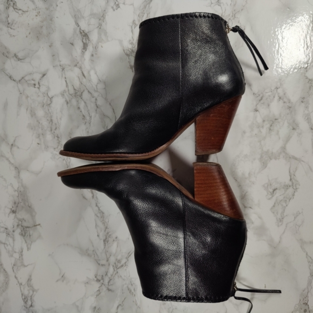 Jack Rogers Greer Black Leather Booties Size 7.5 - Picture 5 of 13